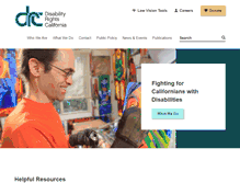 Tablet Screenshot of disabilityrightsca.org